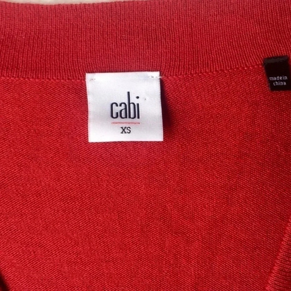 Cabi Ballet Wrap Heathered Rhubarb Sweater - Picture 3 of 5